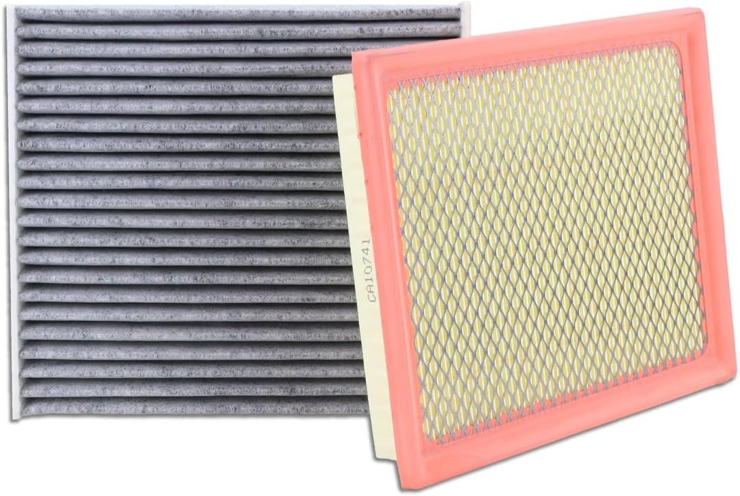Kefly CA10741 Engine Air Filter & CF10285 Cabin Air Filter Fit for 2010-2015 Toyota Prius, 2016-2018 RAV4 2.5L Hybrid, 2012-2017 Prius V, 2011-2017 Lexus CT200h, 2015-2021 NX300h