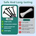 3 x 120PCS Nylon Universal Cable Tie Buckle,Heavy Duty Self-Locking UV Resistant Zip Ties Kit for Automotive Repair and Car Body Trim Fasteners (Includes Work Gloves)