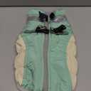 FUAMEY Dog Coat for Small Dogs,Waterproof Dog Winter Jacket with Harness Built in Puppy Cold Weather Coats Reflective Pet Vest with Zipper Warm Fleece Dogs Snowsuit Windproof Mint Green XS (XS(chest:14in))