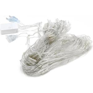 Brrnoo Net Mesh String LED Lights, 4.9x4.9ft Decorative Lighting for Outdoor Christmas Decorations, Weddings, Holiday Parties, Christmas Net Lights