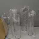 12Pack Glass Cylinder Vases for Centerpieces - 16 Inch Tall Flower Vase for Wedding Decorations, Floating Candle Holder Vase Bulk,Glass Hurricane Candle Holders for Table Shelf, Party, Home Decor