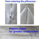 Waterproof Pillow Protectors Queen 20x28 Inches 4 Pack with Zipper Dust Proof Moisture Proof Sweat Proof Pillow Case Cover Protector Soft Cozy White