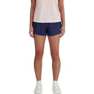 New Balance Women's Rc Printed Short 3" (Blue, XL)