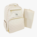 Hudson Baby Unisex Baby Premium Diaper Bag Backpack and Changing Pad, Beige