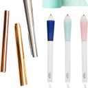 We R Memory Keepers Foil Quill Tool Freestyle Starter Kit, Includes Fine, Standard, and Bold Tip Pens, Foil Rolls in Gold, Silver, Copper, and Placement Tape DIY Scrapbooks, Journals, Planners, Cards