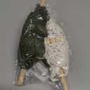 MAIQUNE Macrame Wall Hanging Leaves, Woven Tapestry Wall Hanging, Handmade Boho Woven Tapestry,Boho Home Decor for Dorm Home Bedroom Western Room Decoration Gift for Women (white+green)