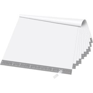 Fuxury Extra Large Poly Mailers 24x36" 50 Pcs, 2.5mil Bulk Shipping Bags for Clothing,Strong Adhesive Shipping Envelopes for Small Business Supplier,XL Poly Mailing Envelopes White