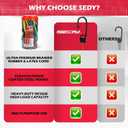 24-Piece Premium Bungee Cords Heavy Duty Outdoor, Bungee Cords with Hooks in a Storage Jar Includes 10", 18", 24", 30", 36", 48" Bungie Cord Bundle Assortment for Camping, Tent, Fastening Items