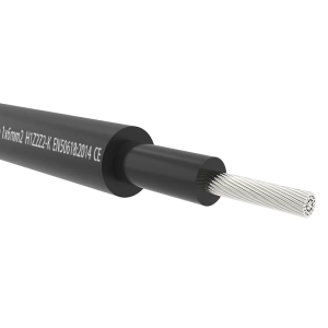 TUV SUD EN50618:2014 H1Z2Z2-K 1X6MM/10 AWG AC 1.0/1.0 KV DC 1500V-40°C~+90°C SOLAR PV CABLE