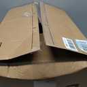 Large Cat Litter Box with High Sides, Open Top for Easy Access, Includes Scoop with Storage, 19" x 15" x 11.75", Grey/Beige