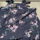 Lepunuo Rompers for Women Summer Boho Loose Fit Sleeveless Short Jumpsuits Overalls Vacation Outfits (XX-Large, Floral Blue Plum)