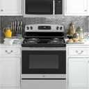 GE 30" Over-the-Range Microwave, 1.6 Cu. Ft., 1000 Watts, 300 CFM Hood Vent, LED Lighting, Auto Defrost, Easy Mount Install, Stainless Steel, JVM3160RFSS