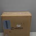 Veehoo Dog Ramp for Bed Couch Height Adjustable from 17" to 23", Foldable Stairs for Dogs to Get on Bed 17" Extra Wide, Portable Pet Doggie Steps Indoor with Non Slip Pad, Support up to 150 lbs (Gray)