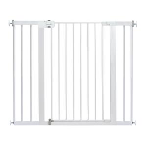 Safety 1st Extra Wide Baby Gate with Door: Premium Child Safety, Extra Tall Gate for Doorways, Dog Gates, Easy Installation, 36" Tall & Wide, Fits 29"-47" (1-Pack, White)