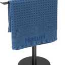 Haturi Hand Towel Holder for Bathroom, Freestanding T-Shaped Hand Towel Stand, Black Metal Countertop Towel Rack for Bathroom, Kitchen & Vanity
