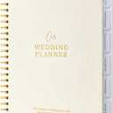 Timeless Premium Linen Wedding Planner Book and Organizer  Wedding Planning Book, Comprehensive Keepsake & Countdown Binder, Perfect Engagement Gift for Women, 11" x 9" (Cream)