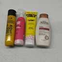Detangler. Marc Anthony Strictly Curls Curl Defining Styling Lotion. MATRIX A Curl Can Dream Weightless Moisture Conditioner. OGX Aveeno Color Protect Strengthen+ Blackberry Quinoa Shampoo