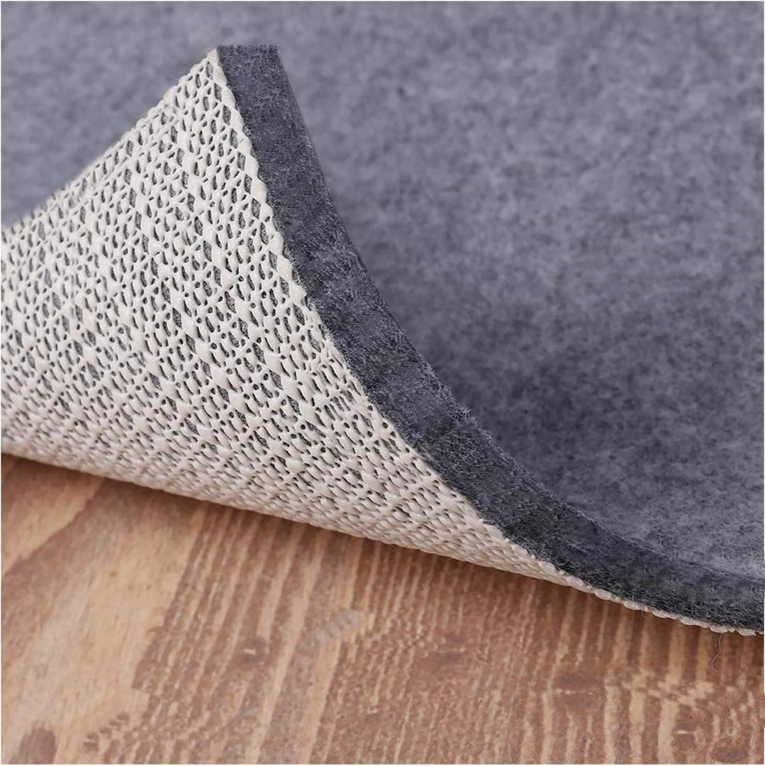 Non Slip Rug Pad Grippers - 2x4 Ft, 1/4" Thick, Felt + Rubber Double Layers Area Carpet Mat Tap, Provides Protection and Cushioning for Hardwood or Tile Floors