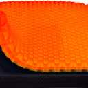 Gel Seat Cushion, Cooling seat Cushion (Super Large & Thick), Breathable Honeycomb Design Absorbs Pressure Points Seat Cushion, Gel Cushion for Office Chair, Home Car seat Cushion for Wheelchair (Orange)