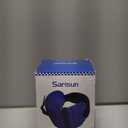 Airplane Pillow Combo with Chin Strap, Travel Pillows for Airplanes with Sleep Eye Mask, Plane Pillow for Long Flights, Car Road Trip, 360 Headrest, Stop Bobblehead, Black