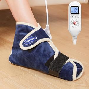 JOBYNA Ankle/Toe/Foot Warmer | Full Coverage Heated Foot Wrap |86-158 Continuous Setting| 10-90min Timer| Electric Heating Pad for Plantar Fasciitis Relief, Neuropathy Pain Relief for Foot(1 Pack)