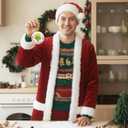 3 x Funny Christmas Ornaments, Make Christmas Great Again Ceramic Ornaments, Cute Christmas Tree Home Wall Mantel Hanging Decor, Holiday Party Decor Supplies, White Elephant Gifts for Friends Coworkers