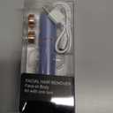 Facial Hair Remover for Women's Face Chin Lip Mustache Neck Armpit Peach Fuzz, Gurelax Electric Painless Hair Removal Device with 2 Replacement Heads