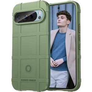 Ephoou Slim Shockproof Case for Google Pixel 9 Pro/Pixel 9, Military Grade Drop Protection Cover with Matte Anti-Scratch Anti-Slip Finish for Google 9 Pro– HD Green