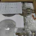 Gold Vanity Light, 3 Light Bathroom Light Fixtures, Modern Bathroom Vanity Lights Fixtures Over Mirror with Clear Glass Globe Shade, Gold Wall Sconces for for Mirror Bathroom Hallway (E26 Base)