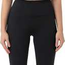 BUBBLELIME 29"/31"/33"/35"/37" 3 Styles Women's High Waist Bootcut Yoga Pants Basic/Side Pockets Tummy Control Workout Flared (Black, M)