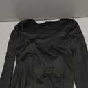 Women's Sexy Long Sleeve Bodycon Ruched Cocktail Party Midi Dresses, S