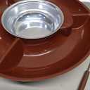 US Chocolate Fondue Pot Set Chocolate Melting Pot Electric Chocolate Fondue Maker with Serving Tray and Forks Detachable Chocolate Fondue Maker Reusable Chocolate and Cheese Fondue for Party Wedding