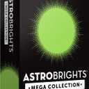 Astrobrights Mega Collection, Colored Cardstock, Bright Lime Green, 320 Sheets, 65 lb/176 gsm, 8.5" x 11" - MORE SHEETS! (91698)