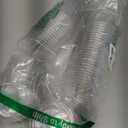 Baderke 50 Pcs Plastic Cups with Sip Lids Round Bottom Disposable Plastic Coffee Cups with Lids Clear Strawless Crystal Mugs for Iced Coffee Smoothie Cold Beverage Party Catering Supplies (20 oz)