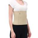 Abdominal Binder Post Surgery - Premium Belly Band for Stomach Support & Compression - Promote Recovery for Postpartum, Hysterectomy, Tummy Tuck, Hernia - Durable Belly Wrap Waist Band (Size M 30" - 45", 9" High, Beige)