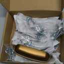 HARPOON 10 Pack Bin Cup Handle Pulls,Vintage Drawer Pulls,Cabinet Hardware,Shell Handle,3.78 Inch Antique Brass Brown