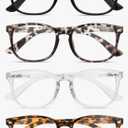 BLS BLUES Reading Glasses for Women for Home, Office & Driving - HD Clear Readers with Blue Light Blocking Protection +1.25