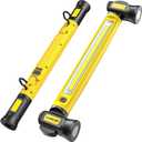 Work Light 3000LM Cordless Under Hood Light, 3-Mode Color Temp Work Light Bar with USB-C Fast-Charge 5200mAh, Magnetic & Hook Underhood Lighting, Job Site Lighting for Mechanic/Car Repairing/Garage (Yellow)