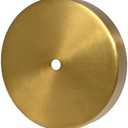 Industrial Brass Canopy Plate Brass Mount Bracket – 5 Inch Dia Ceiling/Wall Mount Base for Chandeliers & Sconces Heavy-Duty Light Fixture Cover – 1 Inch Depth (Brass Antique)