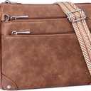 Crossbody Bags for Women Rfid Travel Crossbody Purses Leather Handbags Medium Shoulder bag with Adjustable Strap