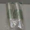 Baderke 50 Pcs Clear Plastic Cups with Strawless Sip Lids Disposable Round Bottom Togo Cups for Coffee Smoothie Cold Beverage Coffee Shops and Party Catering (10 oz)