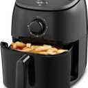 DASH Tasti-Crisp Electric Air Fryer Oven, 2.6 Qt., Black  Compact Air Fryer for Healthier Food in Minutes, Ideal for Small Spaces - Auto Shut Off, Analog, 1000-Watt