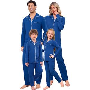 iClosam Christmas Matching Pajamas Long Sleeve Button Down Pjs Festival L 1 Pack