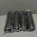 Lamosi 200 Pack Coffee Cup Lids for 10, 12, 16, 20, 24 oz Paper Cups, Disposable Plastic Cup Lids for Hot/Cold Drinking Cups, 3.54 Inches/90 mm Diameter - Black