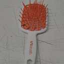 FHI Heat UNbrush Plus  Curly Hair Brush for Gentle & Effective Detangling on Wet or Dry Fragile Hair Types  Detangler Brush w/ 84 UltraFlex Bristles, Ultra-light, Vented, Anti Static Hairbrush (Orange Sherbet)