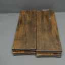 Fixwal 15.8in Wall Shelves, Rustic Wood Finish Floating Shelves Set of 4, Shelves for Wall Decor, with Invisible Brackets for Bathroom, Living Room, Bedroom and Kitchen(Rustic Brown)