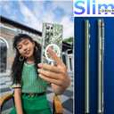 for Samsung Galaxy S23 Ultra Case Compatible with Magnetic,Clear Fashionable Floral Pattern Design,Bumper Slim Fit Durable for Girls,Women Phone Case 6.8inch,Line Sunflower JUS11-22