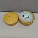 Dumpling Squishies,Glitter Dumpling, Glitter Squishy with Box,Easter Basket Stuffers (White)