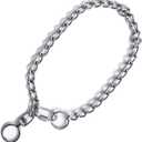 Dog Collar Metal Chain Stainless Steel Collar Adjustable with Buckle Show Slip Collars Strong for Medium Large Dogs Pet Gift