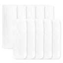 Super Boosties Cloth Diaper Reusable Inserts, Set of 10, Fits Amazing Baby and Honest Hybrid Diaper Cover, 5 Tri-fold & 5 Boosters, Med/Large (13" Length)